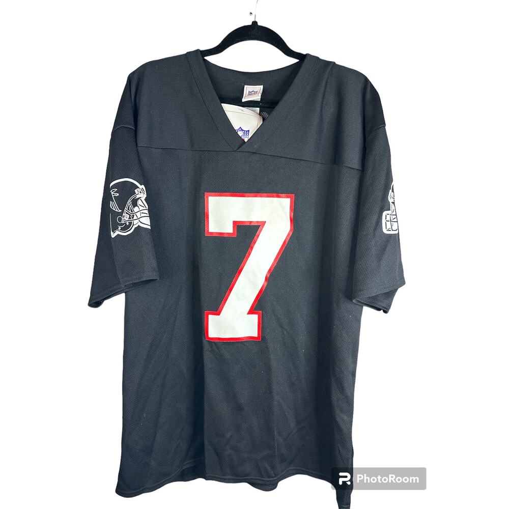 NWT Falcons Jersey #7 Michael Vick SIGNED Short Sleeve Black Jersey Size XL